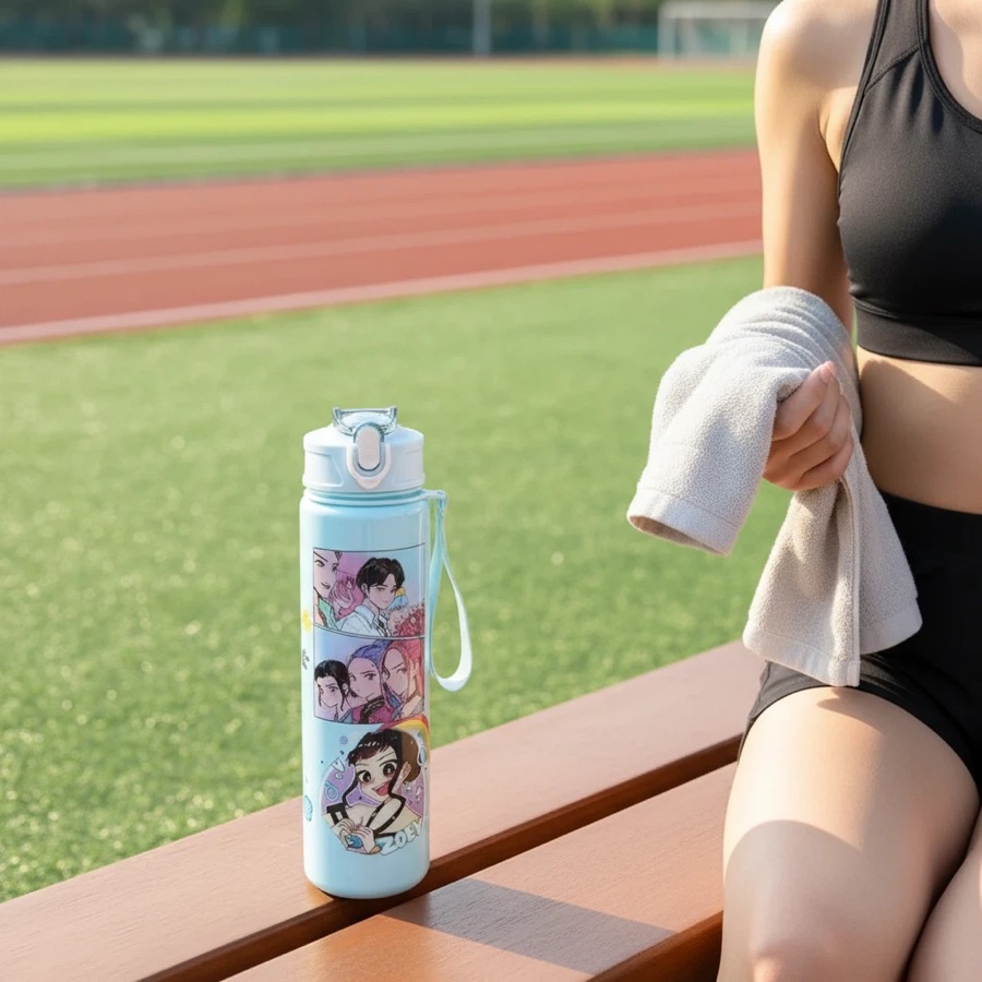 Cartoon water bottle for custom kids drinkware buyers