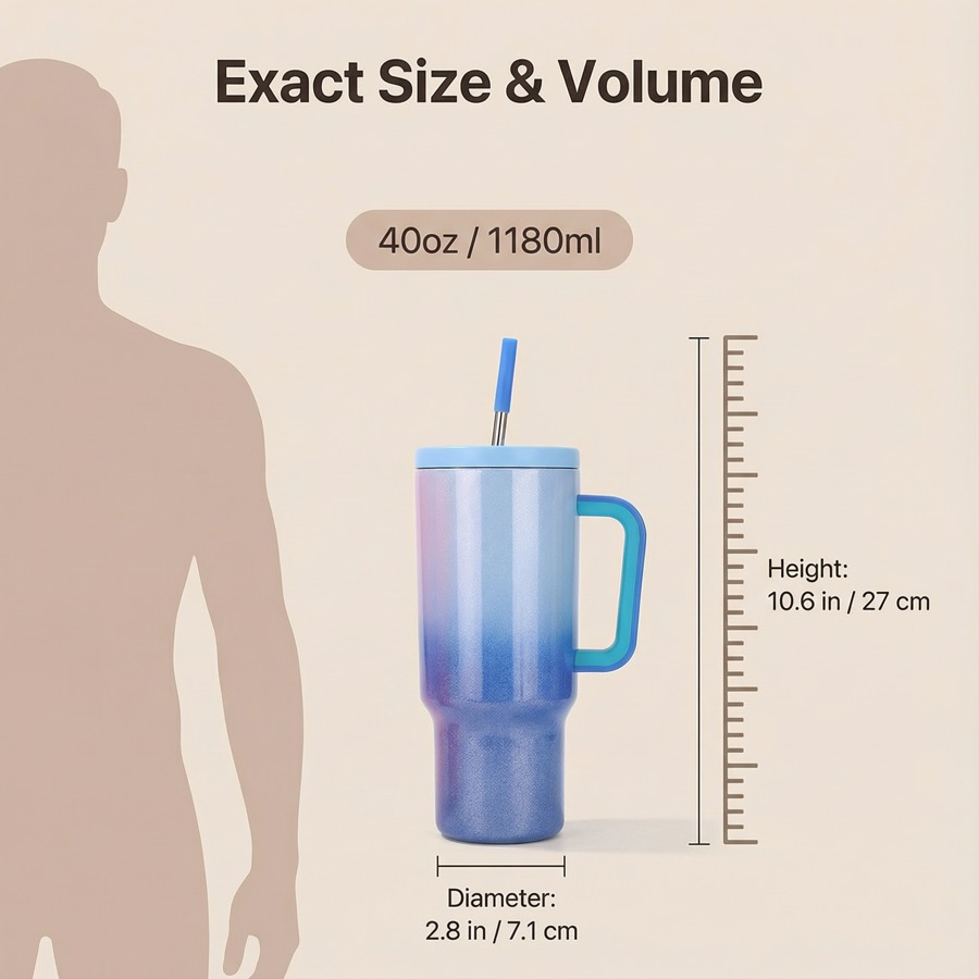 Large modern thermos for OEM drinkware projects