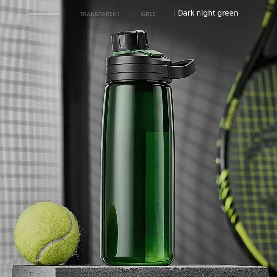 Dark green plastic water bottle for custom sourcing